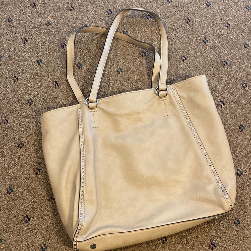 INC. Tan Leather Tote